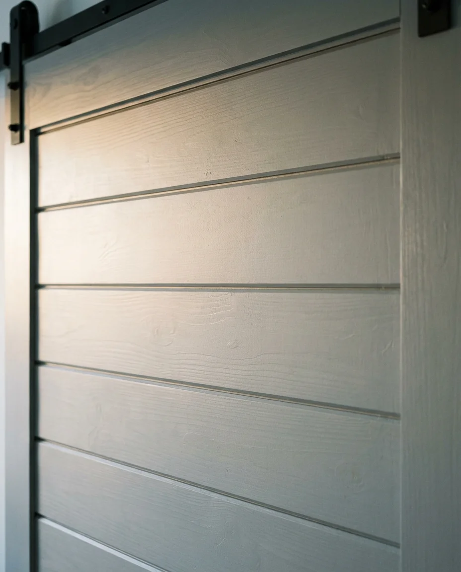 Shiplap Barn Door in a Home Office 2