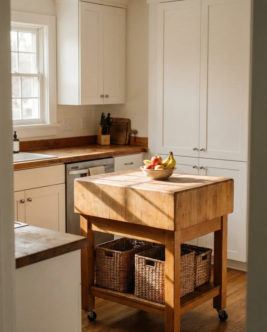 Small Kitchen Island on Wheels 1