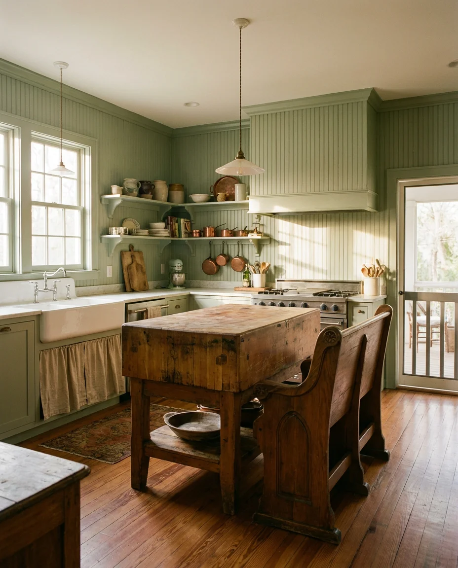 Southern Coastal Kitchen with Vintage Character 1