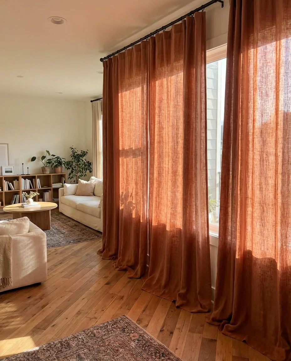 Tall Dramatic Curtains That Frame the Room 1