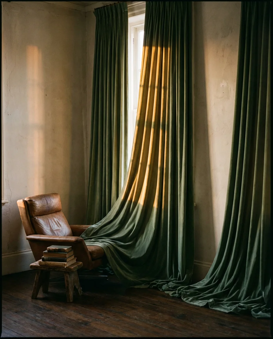 Tall Dramatic Curtains That Frame the Room 2