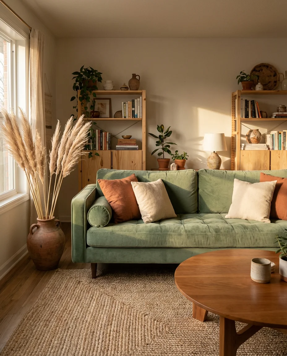 Terracotta Paint Color on an Accent Wall 2