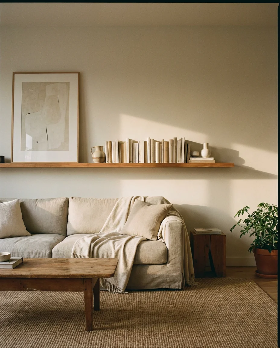The Curated Bookshelf in a Minimalist Room 2