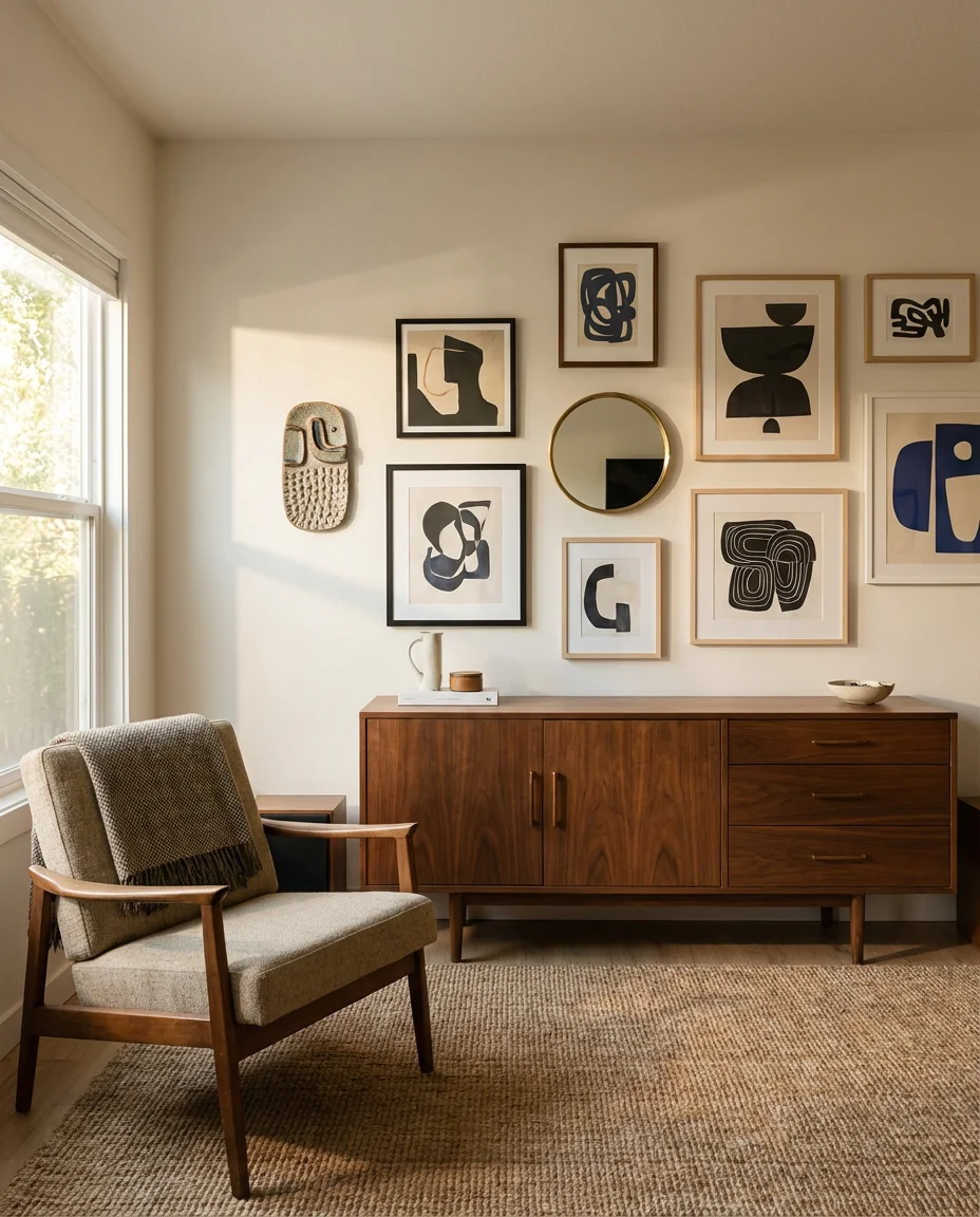 The Eclectic Mid Century Gallery Wall 1