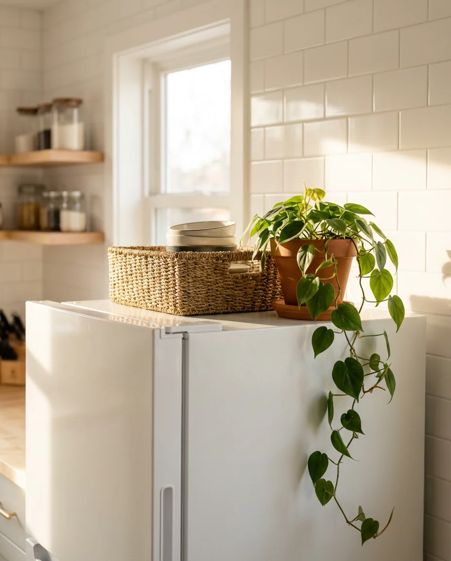 Top of Fridge Storage and Styling 2