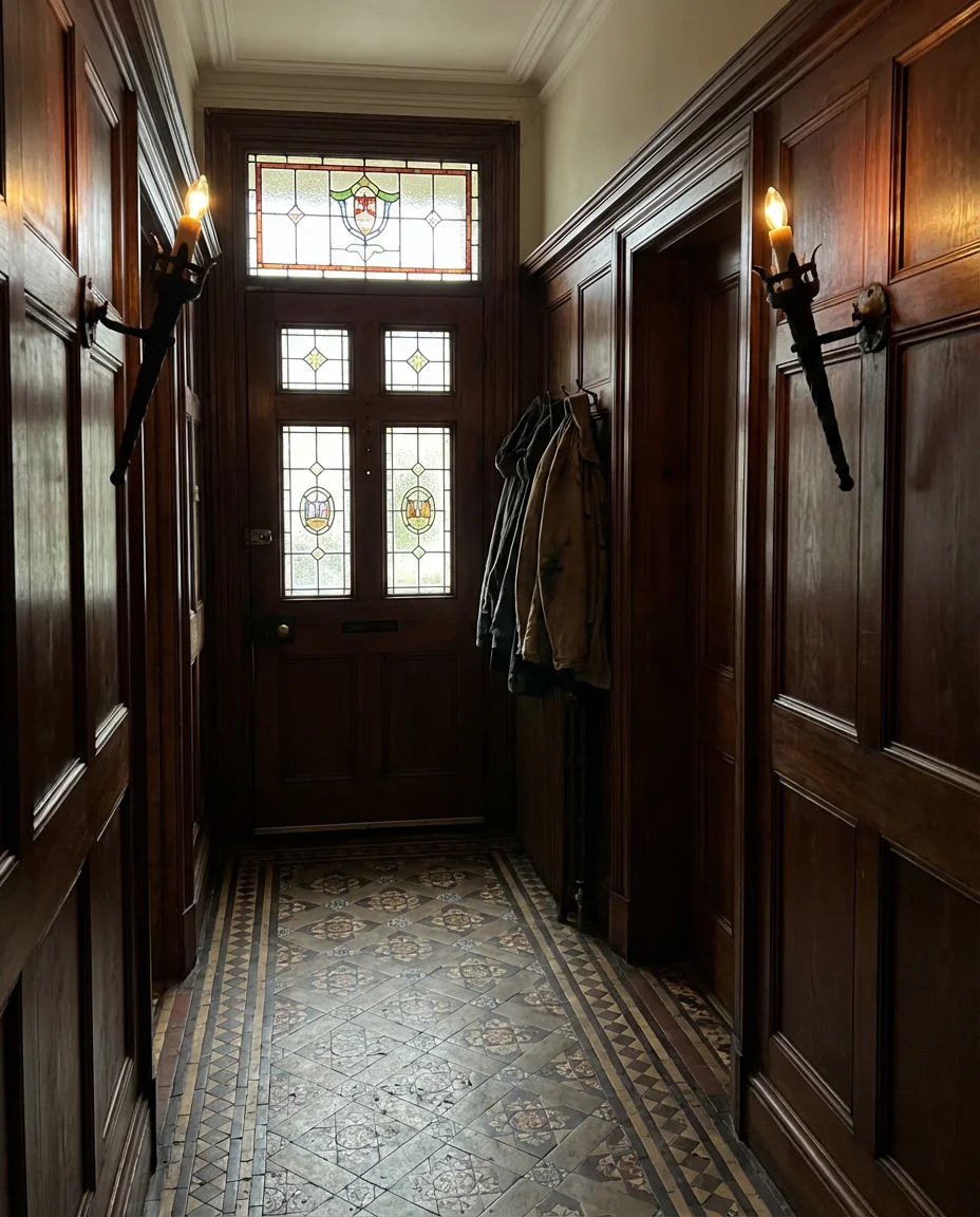 Torch-Style Wall Lights for Victorian Hallways 1