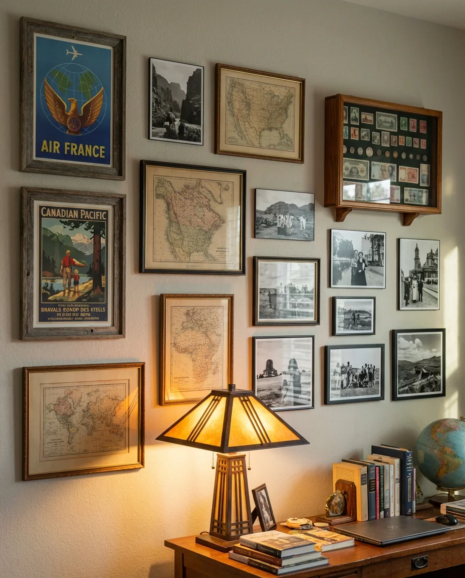 Travel Gallery Wall in the Home Office 1
