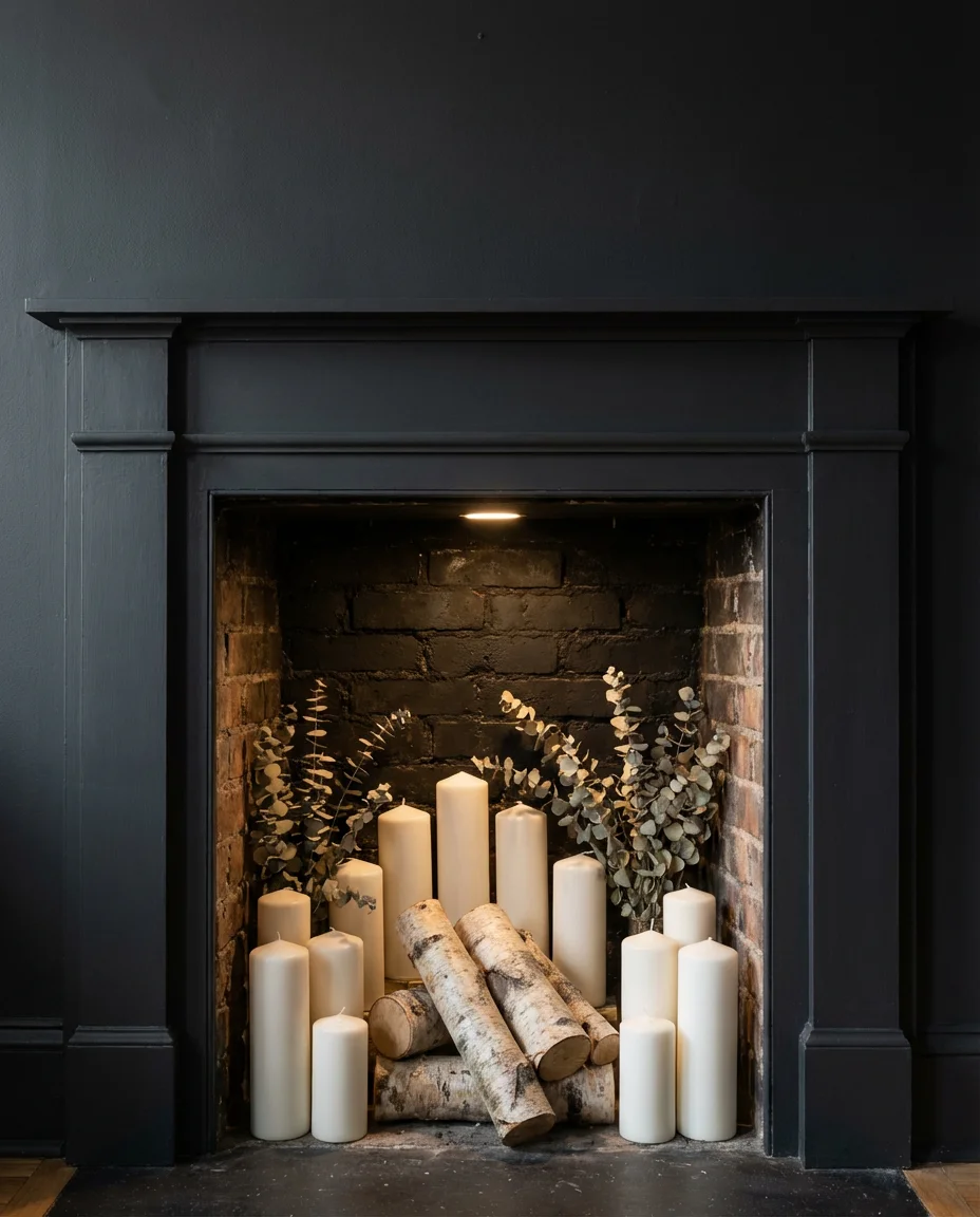 Unused Fireplace Turned Decorative Feature 1