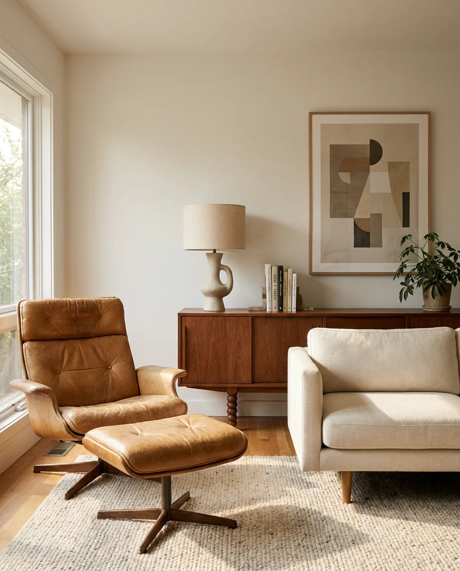 Vintage Finds Mixed with Contemporary Pieces 1