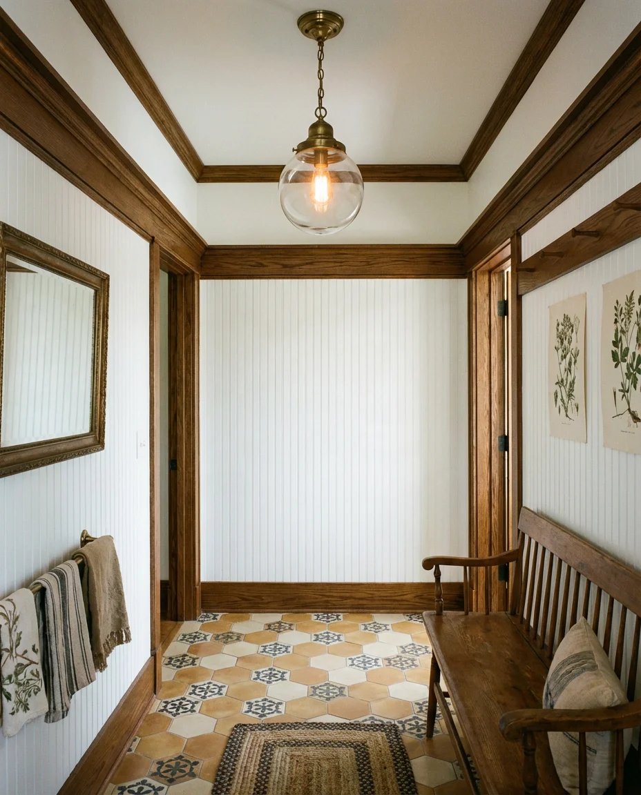 Vintage Schoolhouse Pendants for a Timeless Entry 1