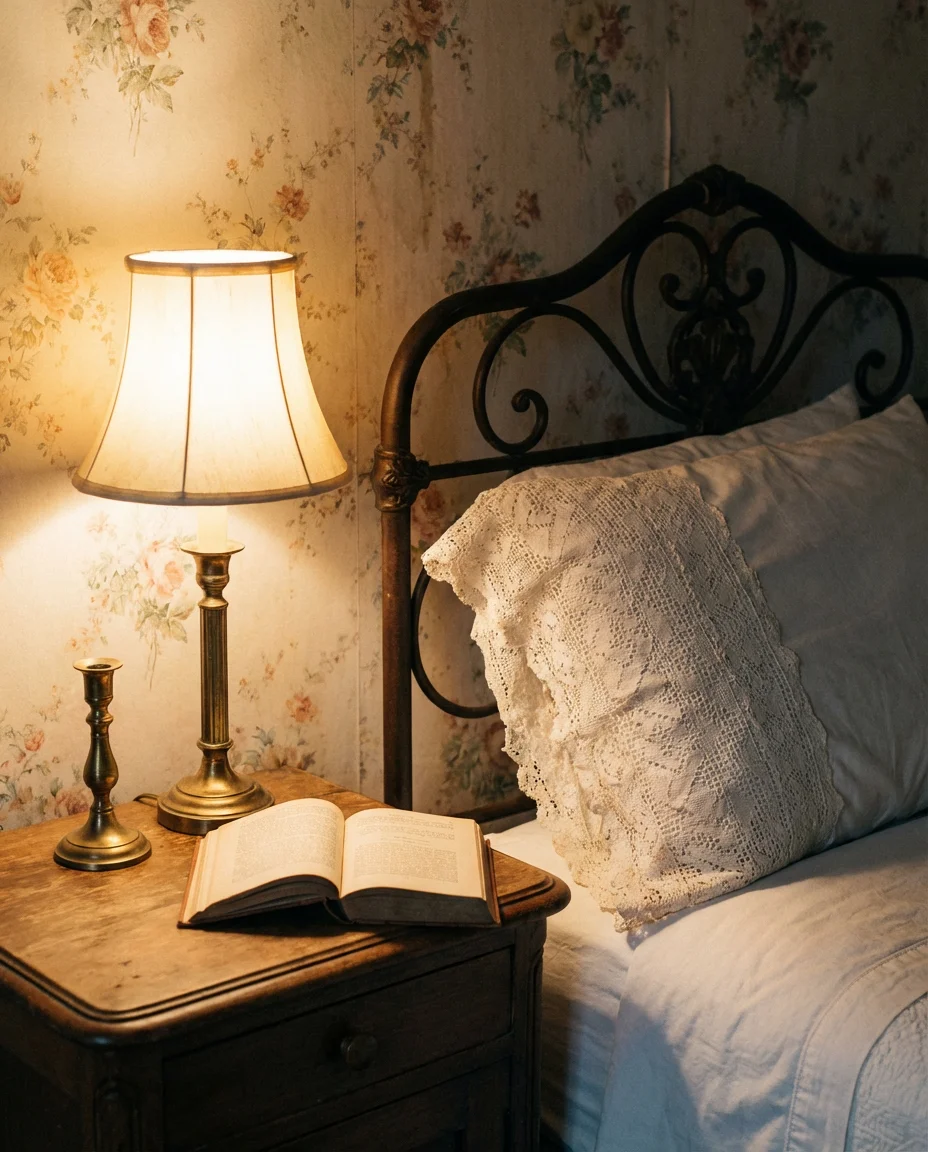 Vintage Twin Bedroom With Layered Antique Charm 2