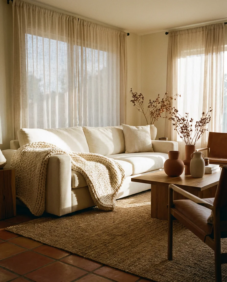 Warm Earthy Tones With Layered Textures 1