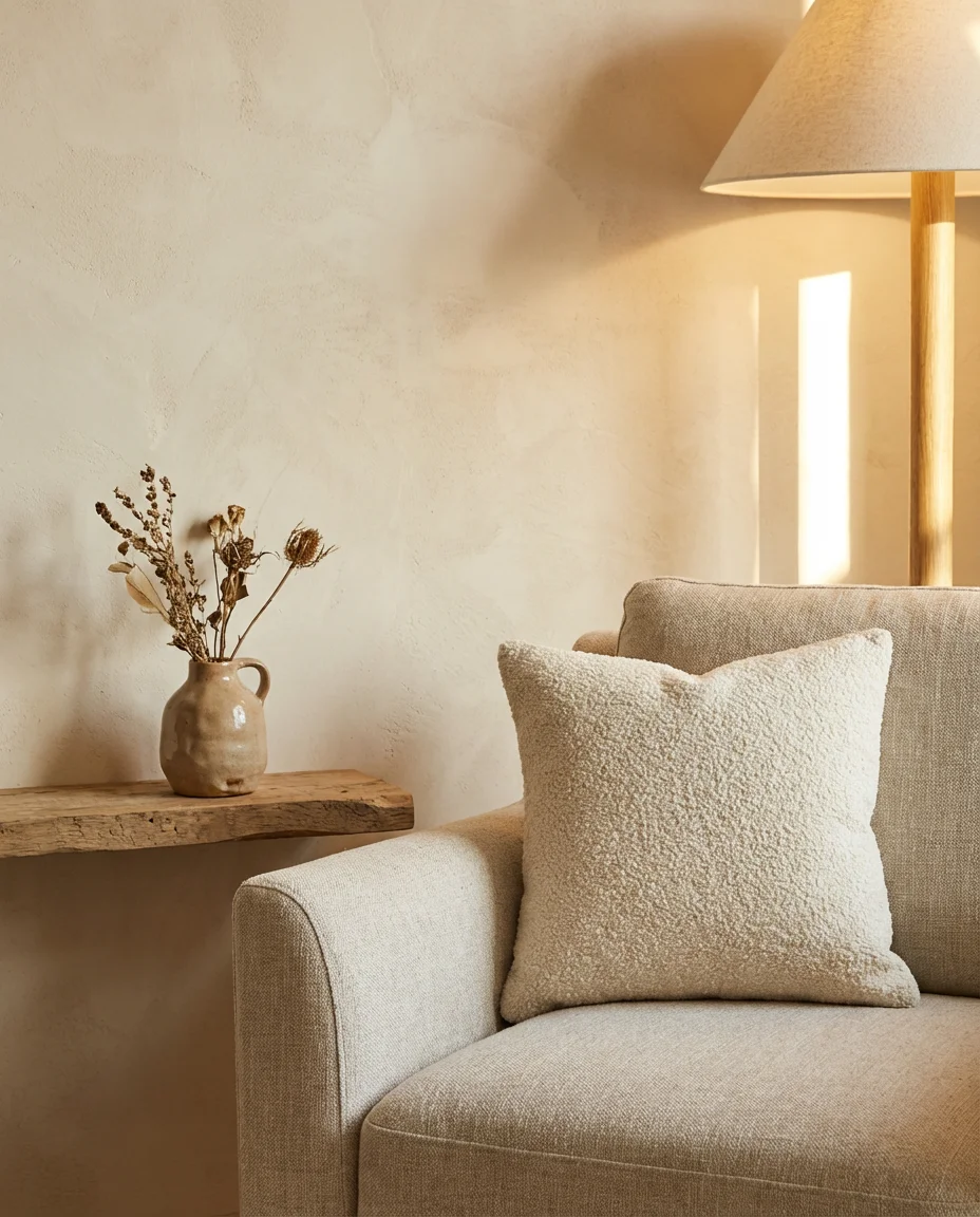 Warm Neutral Walls with Linen Layers 2