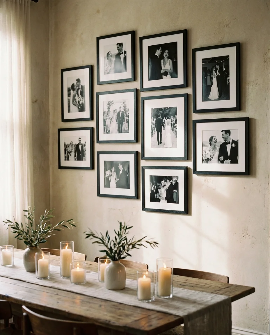 Wedding Photo Gallery in the Dining Room 1