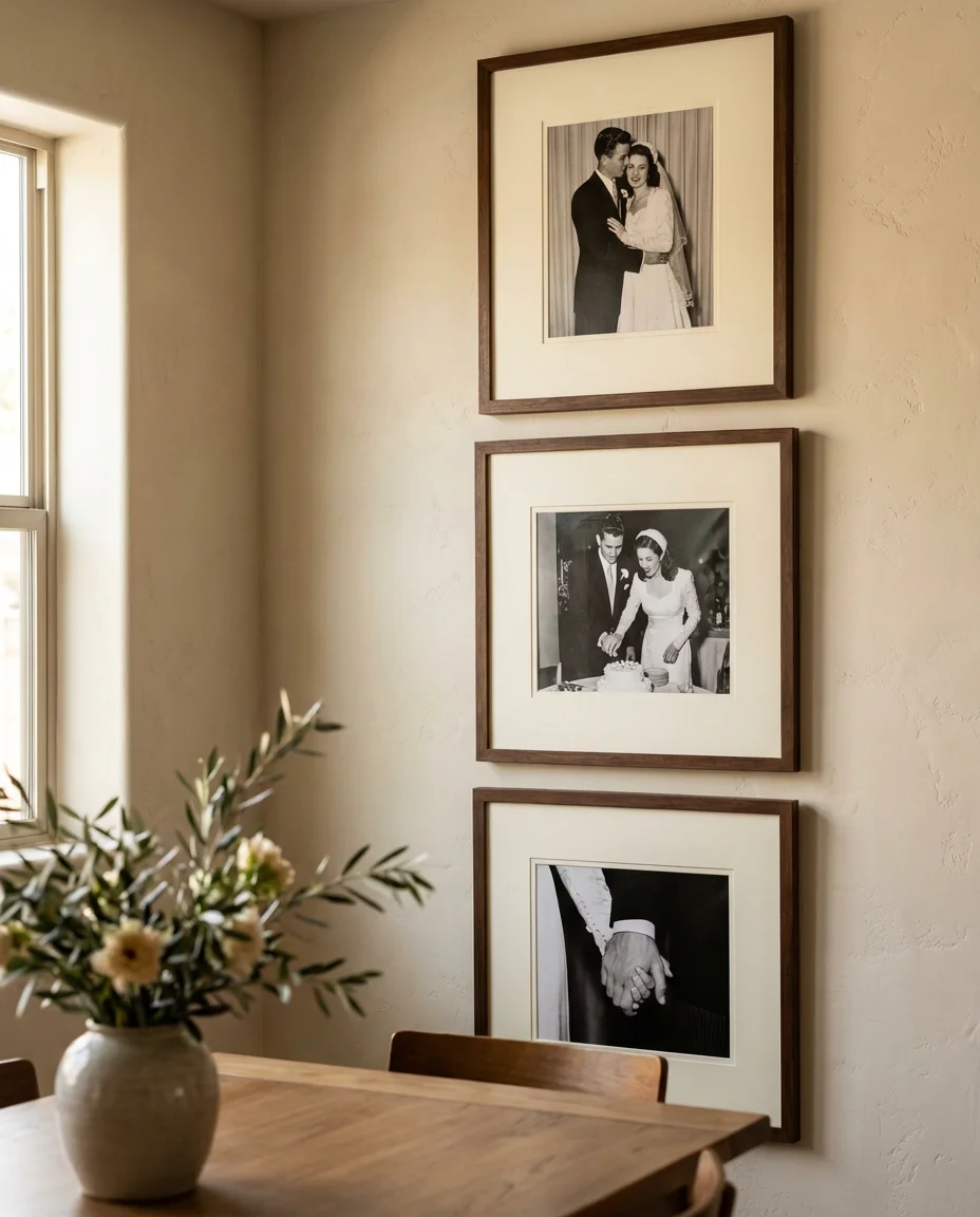 Wedding Photo Gallery in the Dining Room 2