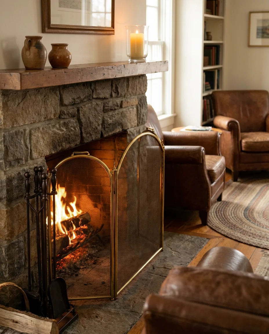 Working Fireplace Safety and Style Balance 1