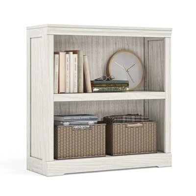 2-Tier Farmhouse Bookcase and Bookshelf