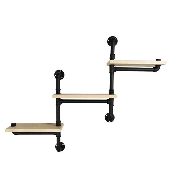 3-Tier Pipe Shelf 8702BL