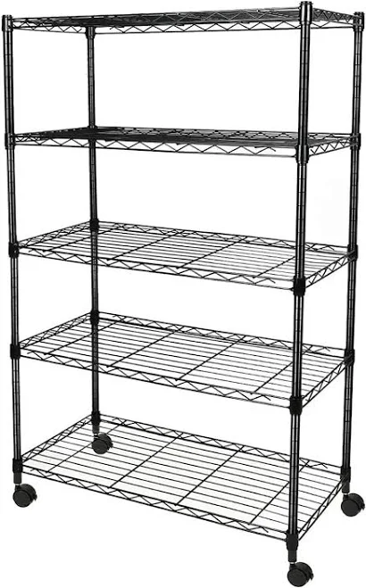 5-Tier Wire Storage Shelves