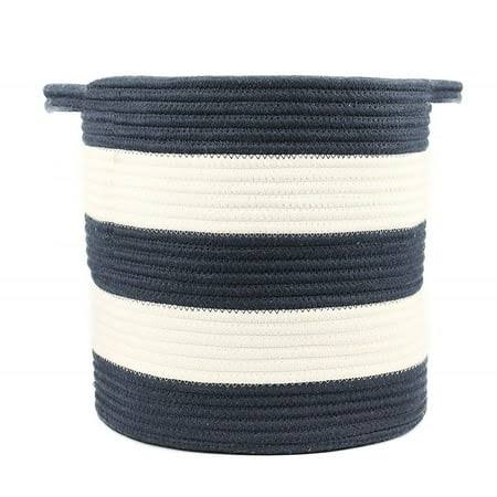 A*homeist Medium Size Cotton Rope Storage Baskets with Handles