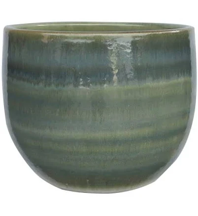 Alana Green Ceramic Outdoor Planter | At Home sold by At Home