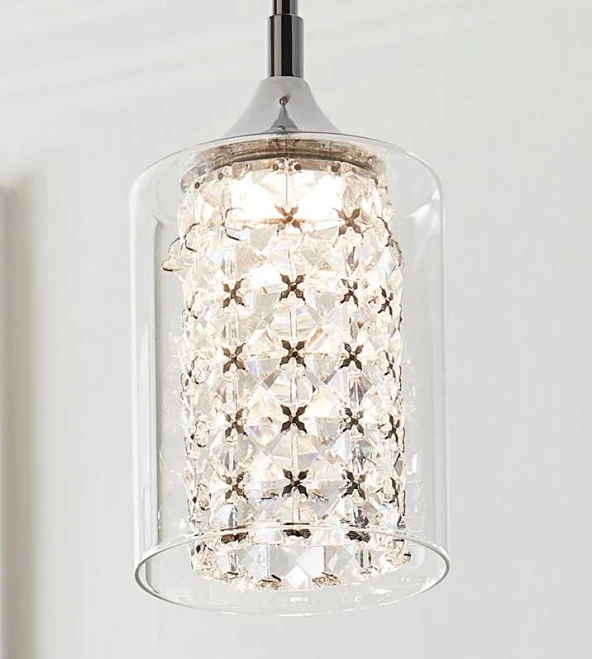 Allen + Roth Quinn Cylinder LED Mini Pendant Light