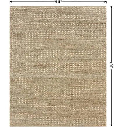 allen + roth Speckled Dunes Jute Natural Ivory Indoor Solid Area Rug