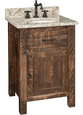 Amish Rustic Bathroom Vanity