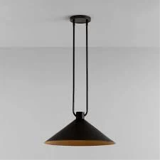 Andre Brass Cone Pendant Light 20