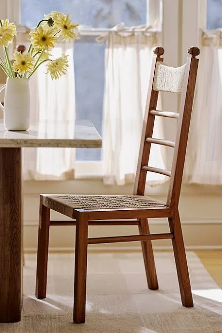 Anthropologie Lucia Woven Dining Chair