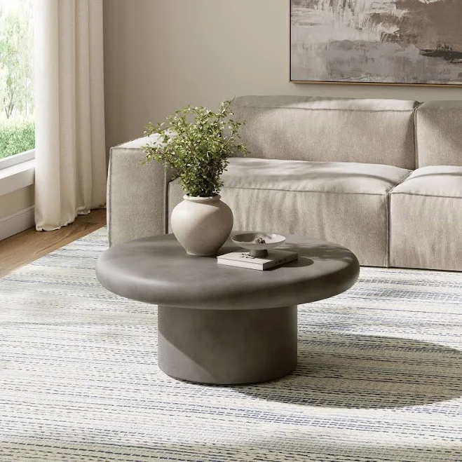 Argos Indoor Patio Concrete Round Coffee Table