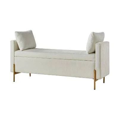 ARTFUL Living Arrigo Upholstered Flip Top Storage Bench