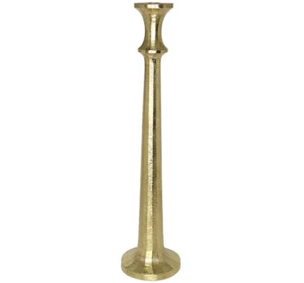 at Home Gold Taper Candle Holder
