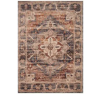 at Home Halton Slate Rust Distressed Look Area Rug