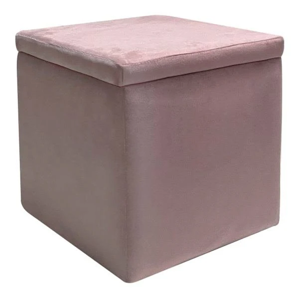 At Home Hannah Square Storage Ottoman