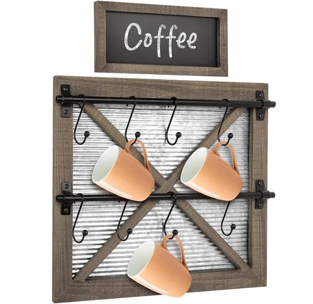 Autumn Alley Rustic Farmhouse Mug Rack