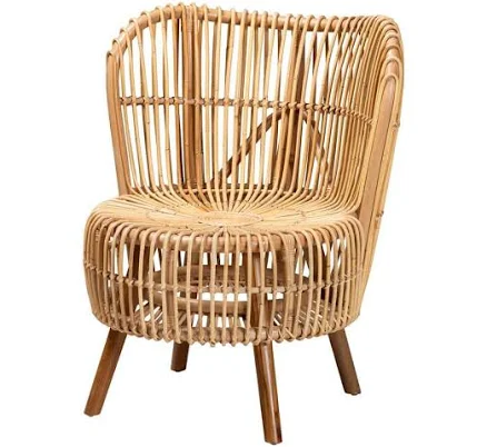 Bali & Pari Nagoya Modern Bohemian Wide Seat Lounge Chair