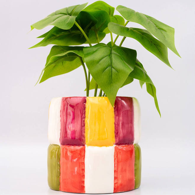 Ban.Do Colorblock Ceramic Planter