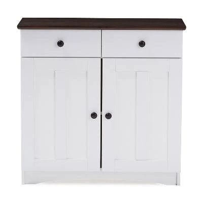 Baxton Studio Lauren Buffet Kitchen Cabinet