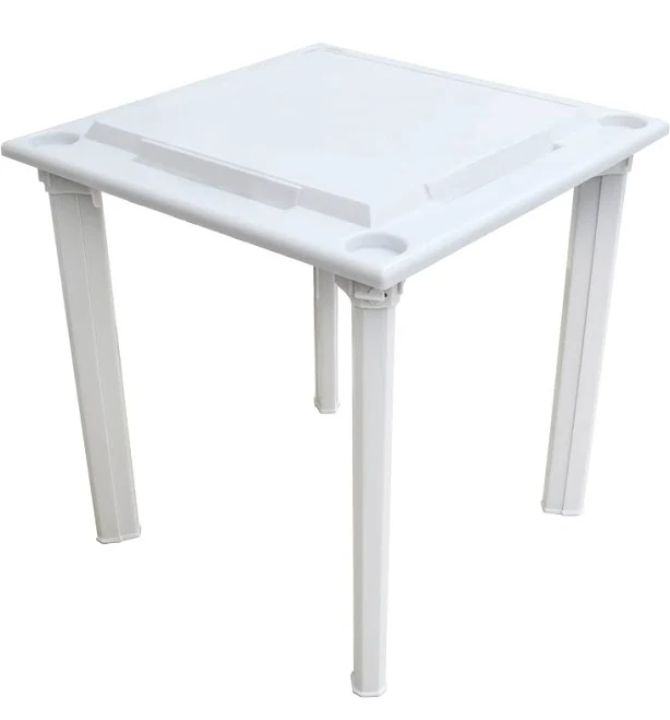 Bene Casa 4-Player Game Table with Built-In Racks and Drink Holders