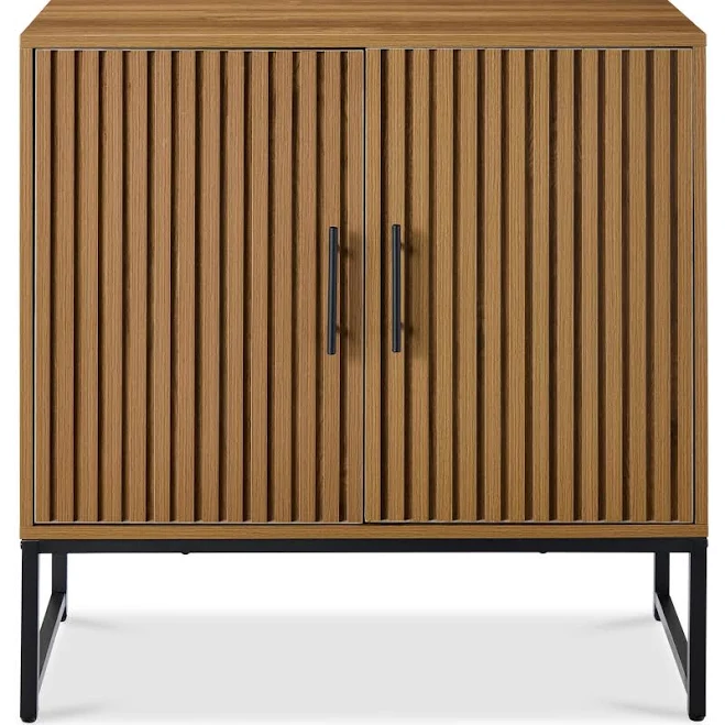 Best Choice Products 2-Door Slatted Storage Cabinet