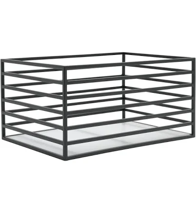 Better Homes & Gardens Ribbed Metal Storage Basket