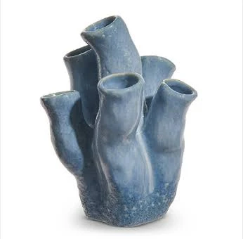 Blue Organ Pipe Coral Vase