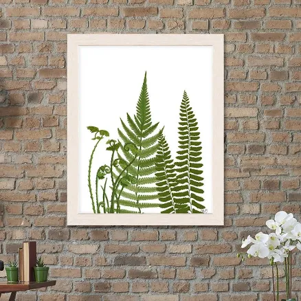 Botanical print, Fern art, Green leaf decor, Leaf canvas art, Fern leaf poster, 