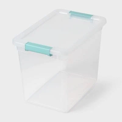 Brightroom 27qt Deep Storage Bin with Latches