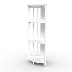 Casual Home 4-Shelf Corner Folding Bookcase