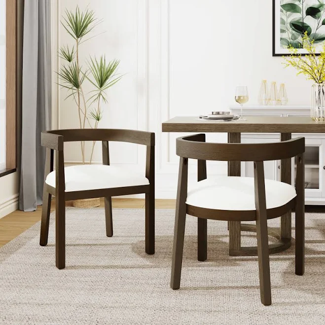 Christopher Knight Home Scandinavian Upholstered Dining Chairs