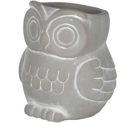 Classic Home and Garden Cement Buddies Indoor/Outdoor Planter with Drainage Hole