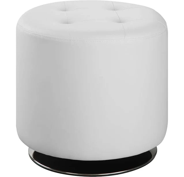 Coaster Bowman Round Upholstered Ottoman