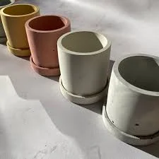 Concrete Herb / Plant pot with Tray